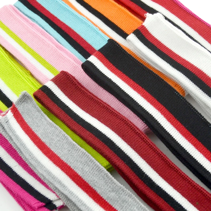 

buulqo 70x3cm stretchy Cotton rib DIY adult flat knitting fabric for sewing collar cuffs garment accessories rib