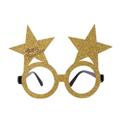 gold star Рождественские украшения для взрослых и детей, праздничные игрушки Санта снеговик, рога, очки, праздничное украшение - Цвет: gold star