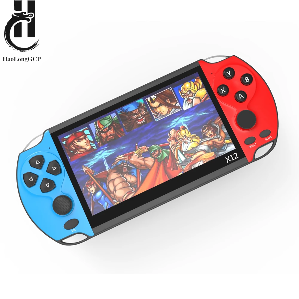 

Newest 5.1 inch Handheld Portable Game Console Dual Joystick 8GB preloaded 1500 free games support TV Out video game machine