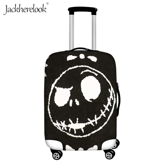 Jackherelook защитный чехол для багажа Кошмар перед Рождеством Дорожный чемодан Пыленепроницаемый Чехол эластичная Сумка На Колесиках лист - Цвет: HMM1172