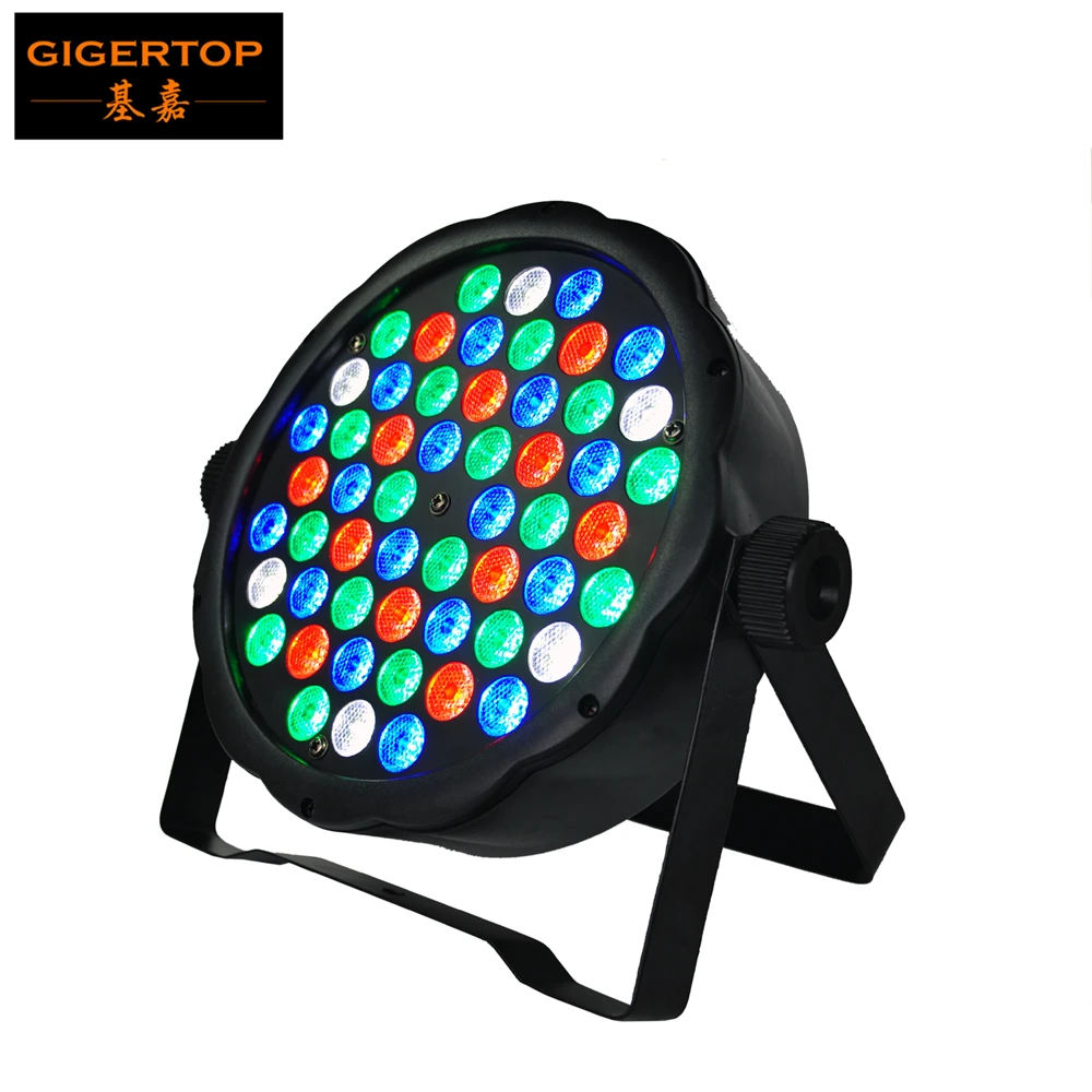 Бесплатная доставка пластик 54x1 Вт полный цвет RGBW Одноцветный тонкий Led Par