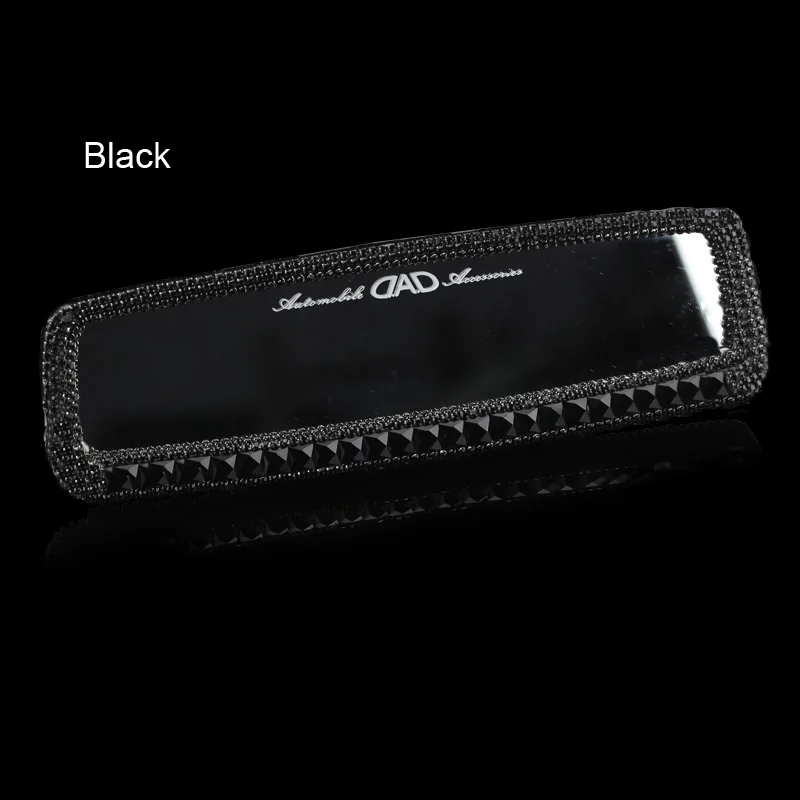Bling Crystal Diamond Rhinestone Rear View Mirror Universal Wide Angle RearView Mirror Car Style Interior Rearview Mirrors