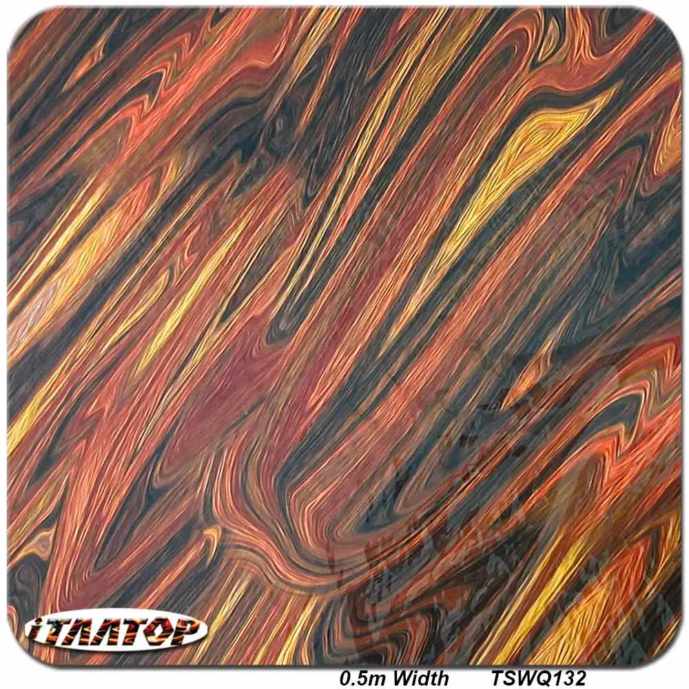 

iTAATOP 0.5M * 2/10/20M Wood grain ink Design Water Transfer Printing Film hydrocoating