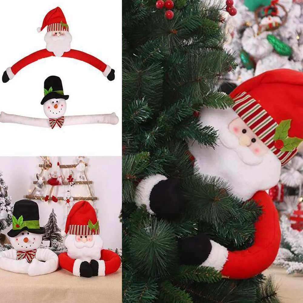 

Christmas Tree Topper Christmas Santa Claus Snowman Tree Topper Decorations For Home Gifts Navidad