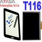 ЖК-дисплей 7 дюймов для Samsung GALAXY Tab 3 Lite SM-T116 T116, дисплей с Wi-Fi, сенсорный экран с дигитайзером, замена с бесплатными инструментами + лентой