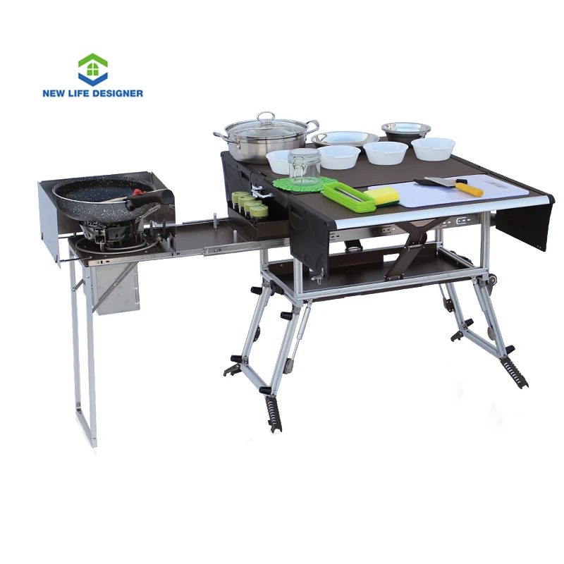 Outdoor portable kitchen folding cookware camping equipment field stove car outdoor furniture camp |
