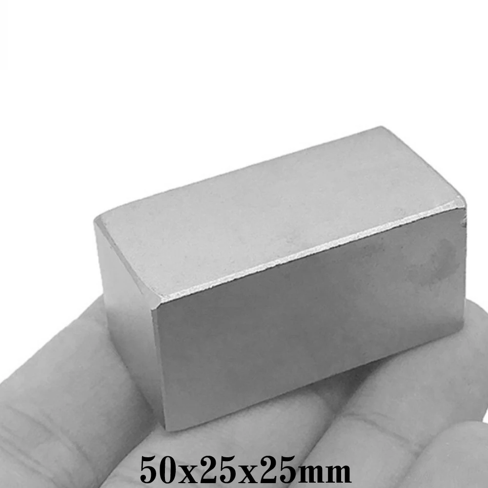 

Мощный Неодимовый магнит, 50x25x25 мм, 50*25 мм, 1/2/3/5 шт.