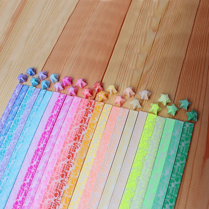 2 пакета бумажная поделка сделай сам складная светящаяся Счастливая звезда