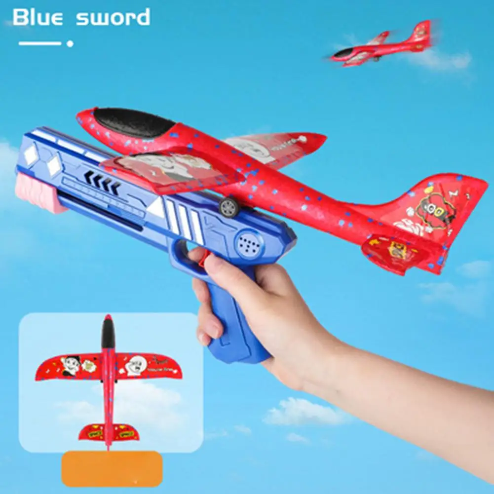 

Airplane Launcher Toys Light Foam Flying Plane Airplanes Glider Hand Throw Catapult Plane Toy Bubble Airplane Toys for Kids
