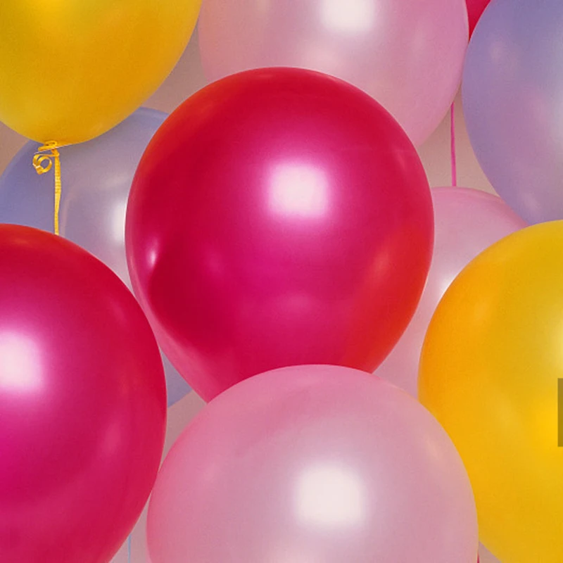 Баллоны серебряные черные 30 шт. 10 дюймов День Святого Валентина шары декорация