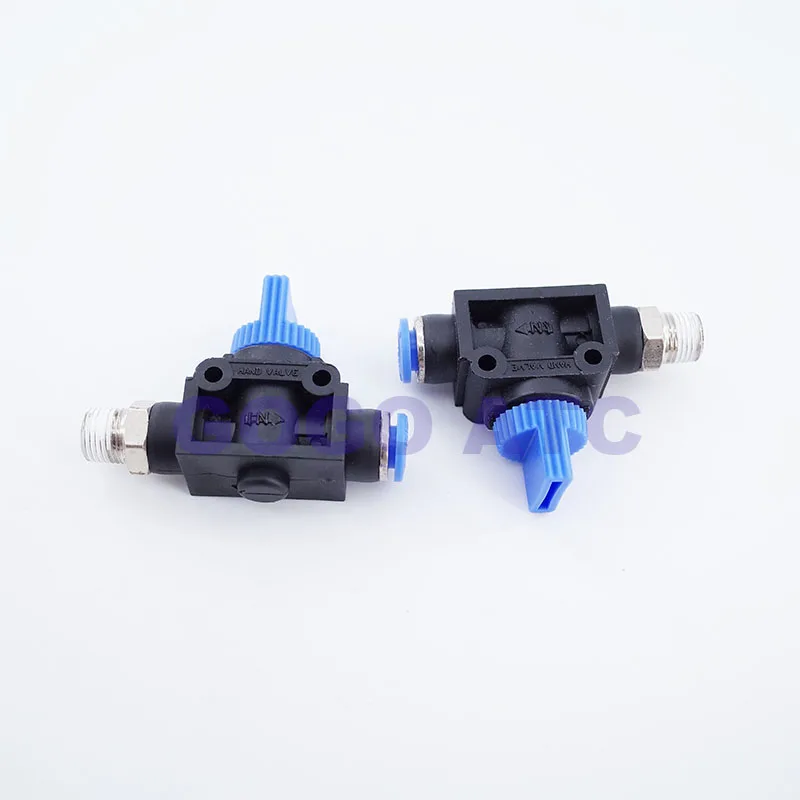 10 шт./партия HVSF HVFS пневматический ручной клапан порт переключателя M5 1/8 1/4 3/8 BSP 6 мм