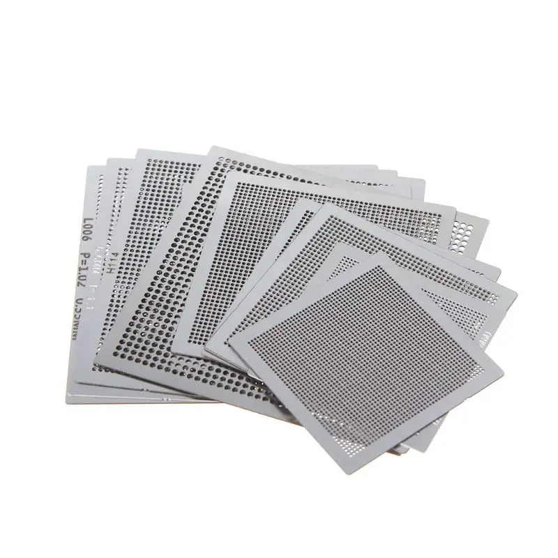 Паяльная паста BGA Reballing термотрафареты Оловянные шарики стальная сетка комплект