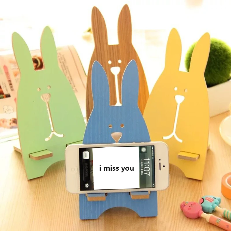 Универсальный Настольный держатель для мобильного телефона деревянная