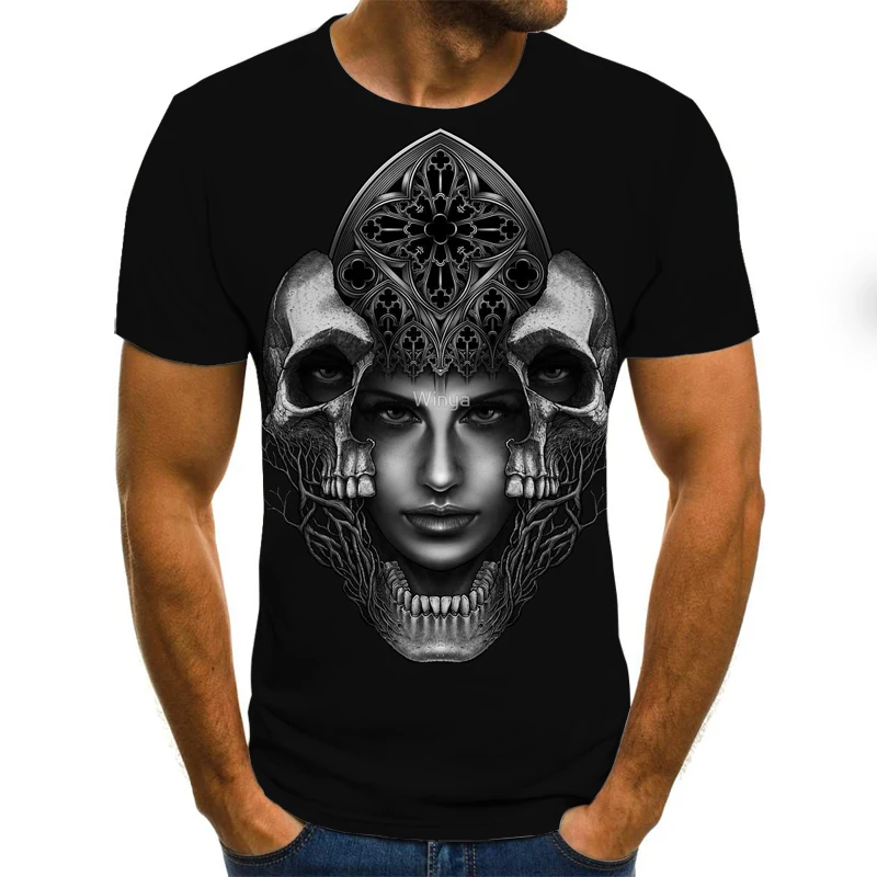 

Новинка лета 2020, Мужская модная толстовка, футболка с коротким рукавом и 3D анимационным принтом, Топ в стиле Харадзюку в стиле хип-хоп, пулов...