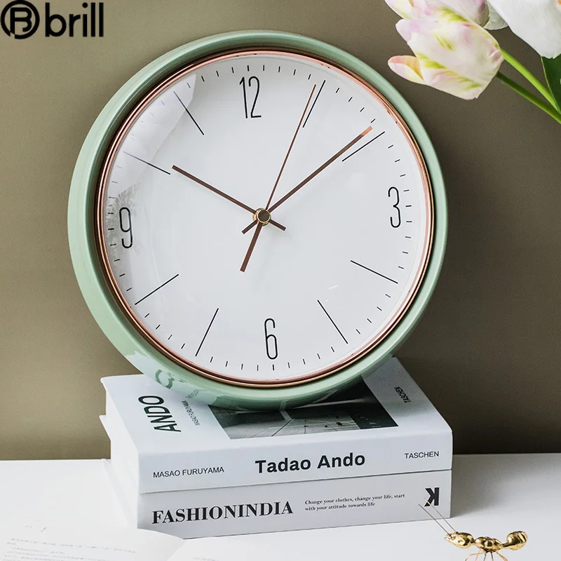 

Креативные американские роскошные настенные часы в скандинавском стиле, современные тихие синие металлические часы для спальни, гостиной, офиса, украшение, уникальный подарок 50