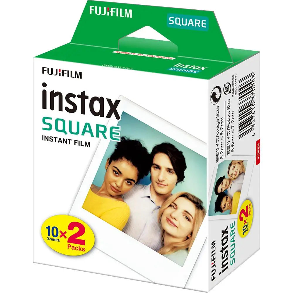 20 100 листов для Fujifilm Instax SQ10 SQ6 SQ20 белая мгновенная фотобумага Fuji