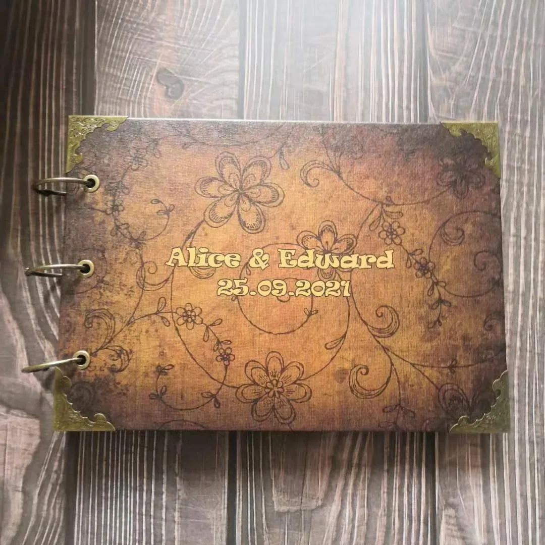 

Personalized DIY Scrapbook Photo Album Vintage with Scrapbooking Kits