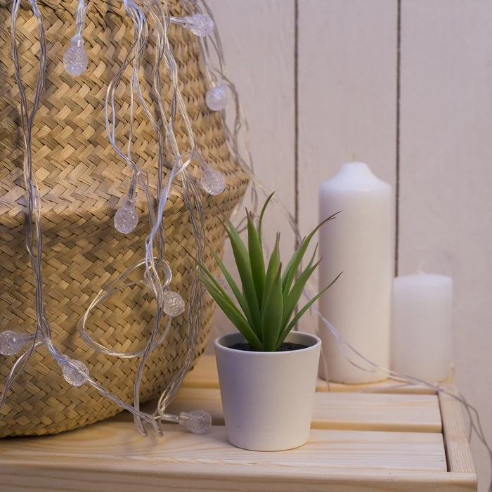 УЦЕНКА НИТЬ 5 м с насад. “Мини фонарик” Н.С. LED 20 220V моргает МУЛЬТИ