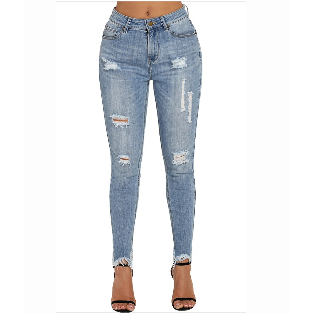 2018 Большие размеры ретро джинсы с высокой талией бандажные брюки женские модные