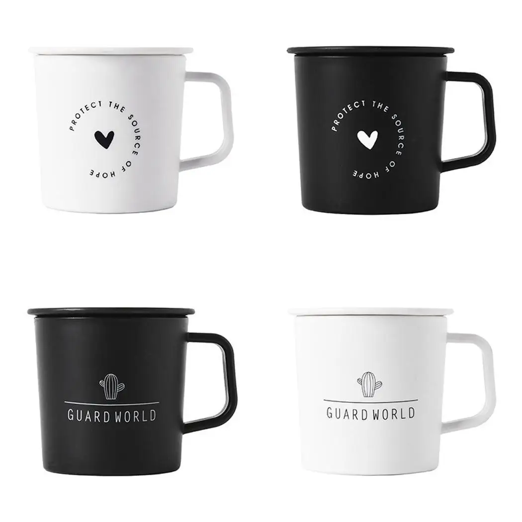 101 500 мл кофейная чашка с модным практичным принтом крышкой и ручкой кружка для