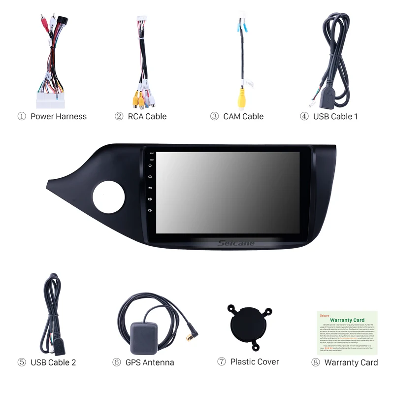 Seicane 9 &quotAndroid8.1 стерео Мультимедиа Автомобильный GPS 2Din радио плеер для Kia Ceed LHD 2012 2013
