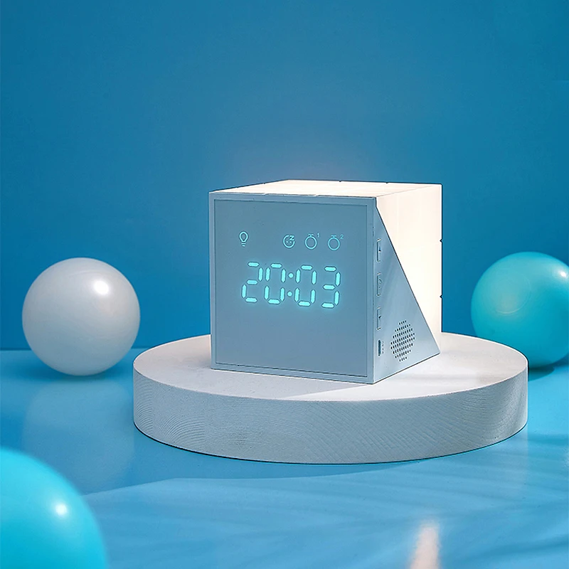 

Creativity LED Children Cartoon Table Clock USB Digital Charging Mini Wake Alarm Clock With Night Light Gifts Часынастольные