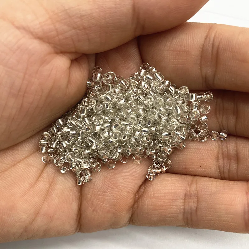 Новинка стеклянные бусины 15 г 2 4 мм с отверстием для сережек Детские ювелирные