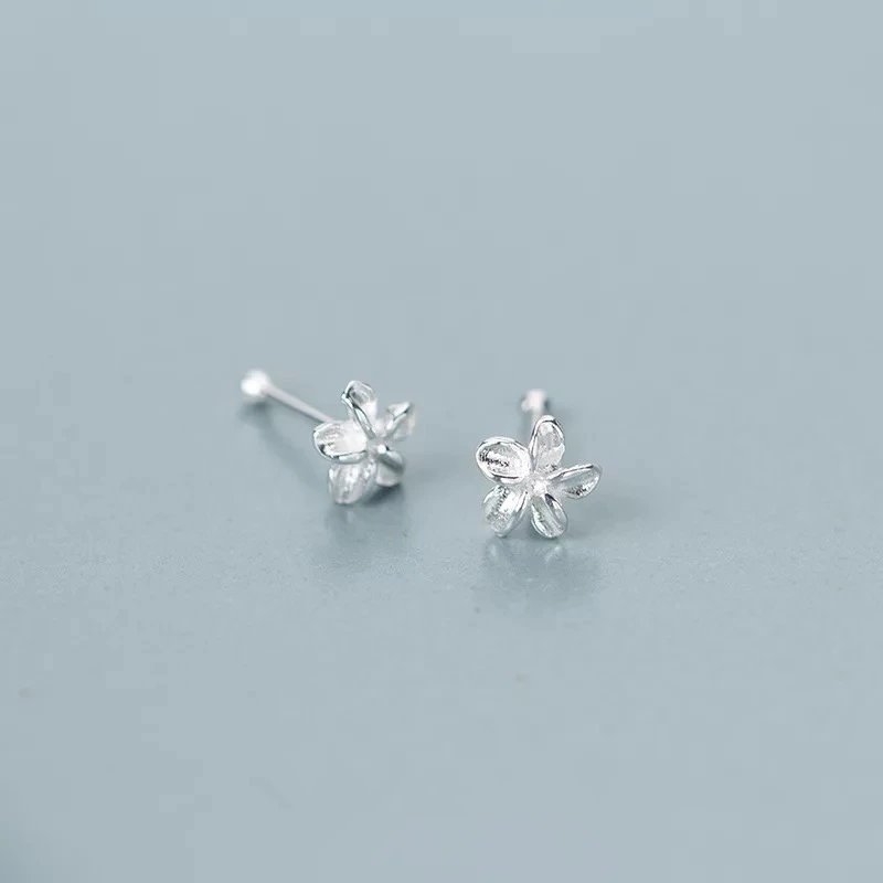 Серьги-гвоздики из стерлингового серебра 925 пробы для носа маленькие квадратные