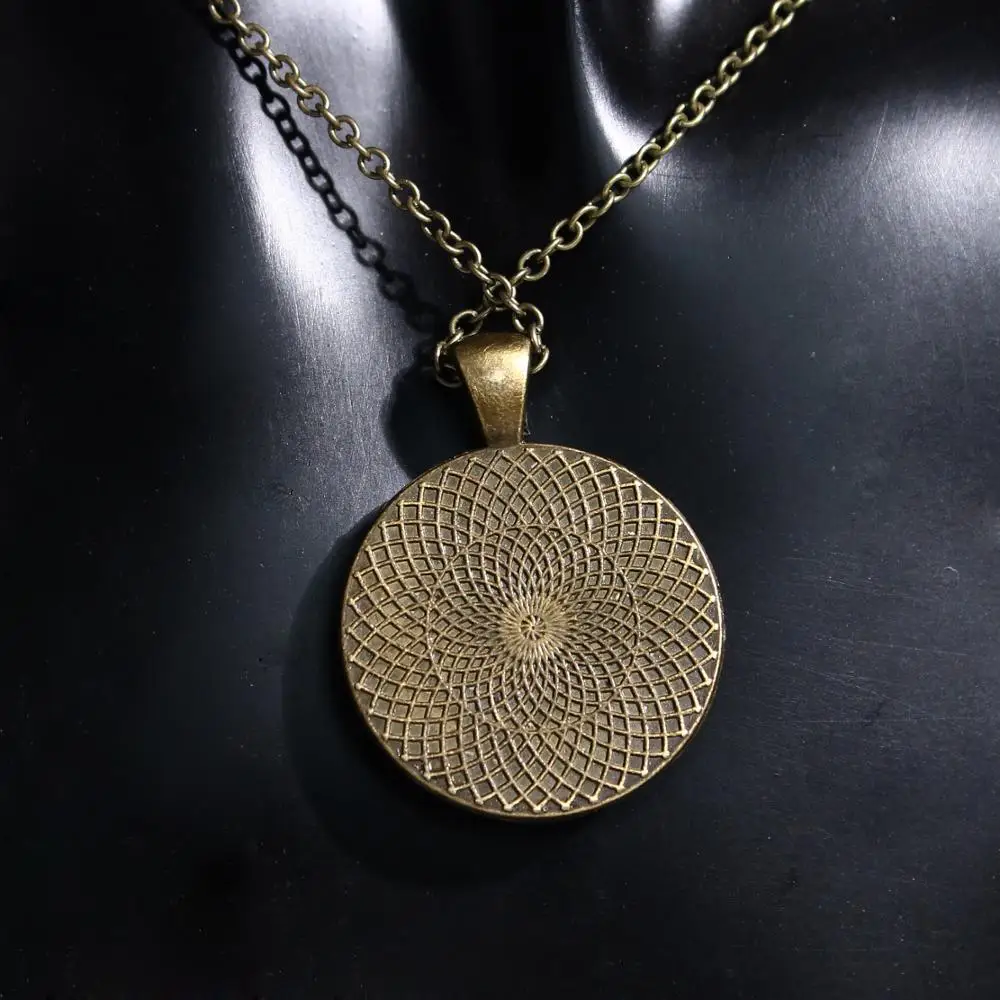 QiYue 3 вида женское ожерелье с круглой подвеской медным плакированным железом