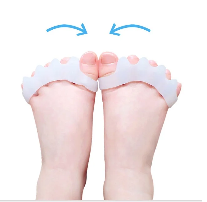 Ортопедический силиконовый разделитель для пальцев ног при вальгусной