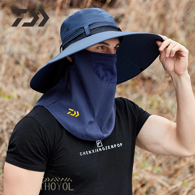 

Daiwa New Fishing Hats for Men Outdoor Fishing Cap Camping Breathable Sun Protection Hats Summer Quick Dry Anti-Uv Fisherman Cap