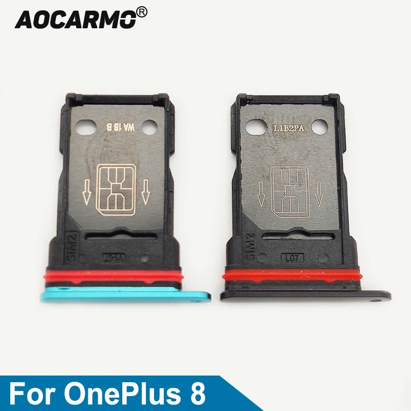 Aocarmo черный/зеленый для OnePlus 8 1 + сим-карты Sim держатель лотка Слот ремонта Запчасти