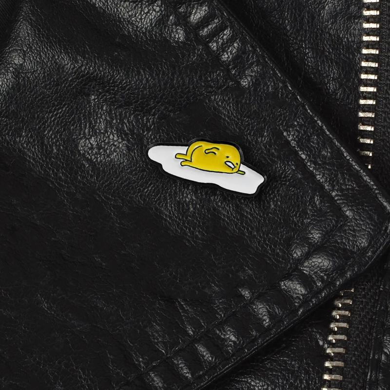 Cute Cat Fruit Pizza Bean Bear Toast Bread Brooch Avocado Egg Expression Life Pin Shirt Denim Enamel Badge Child and Family Gift