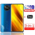 Для xiaomi poco x3 x 3 pocox3 nfc x3 nfc hd защита для переднего и заднего экрана пленка для камеры не стекло 6,67 