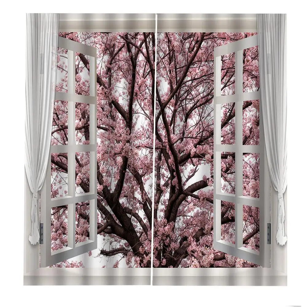 Затемняющие занавески на заказ 3D шторы для гостиной спальни гостиницы розовые с
