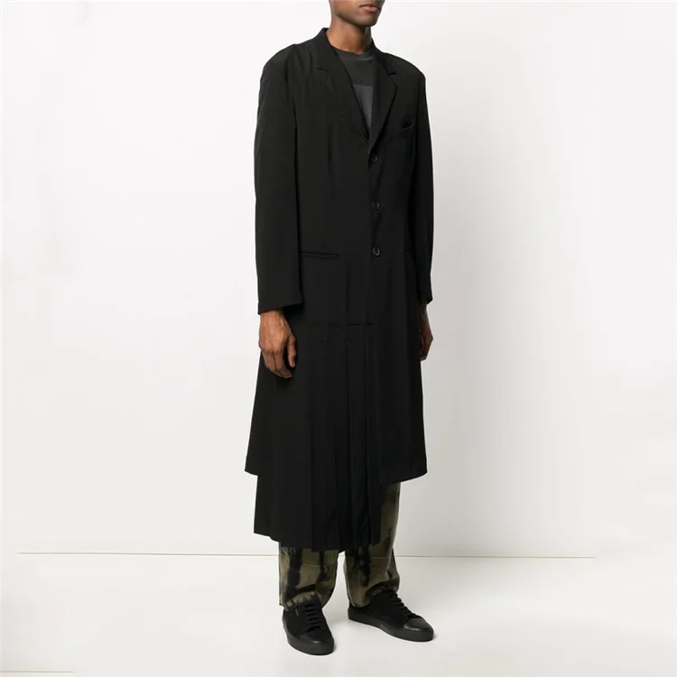 

S-6XL!! 2020 The spring and autumn Korean version of the large size suit men's long suit casual loose windbreaker jacket