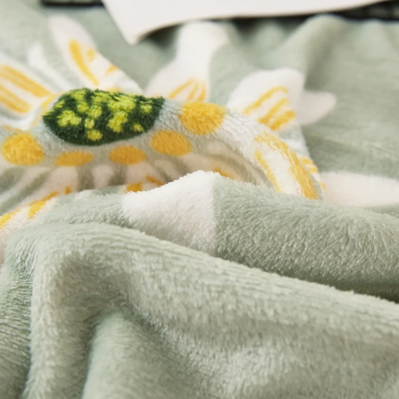 Фланелевое Одеяло с хризантемой постельное белье для дивана покрывало цветами