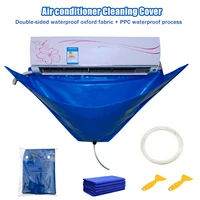 oxford fabric air conditioner cleaning cover with water pipe double sided waterproof cleaning dust protection cleaning cover