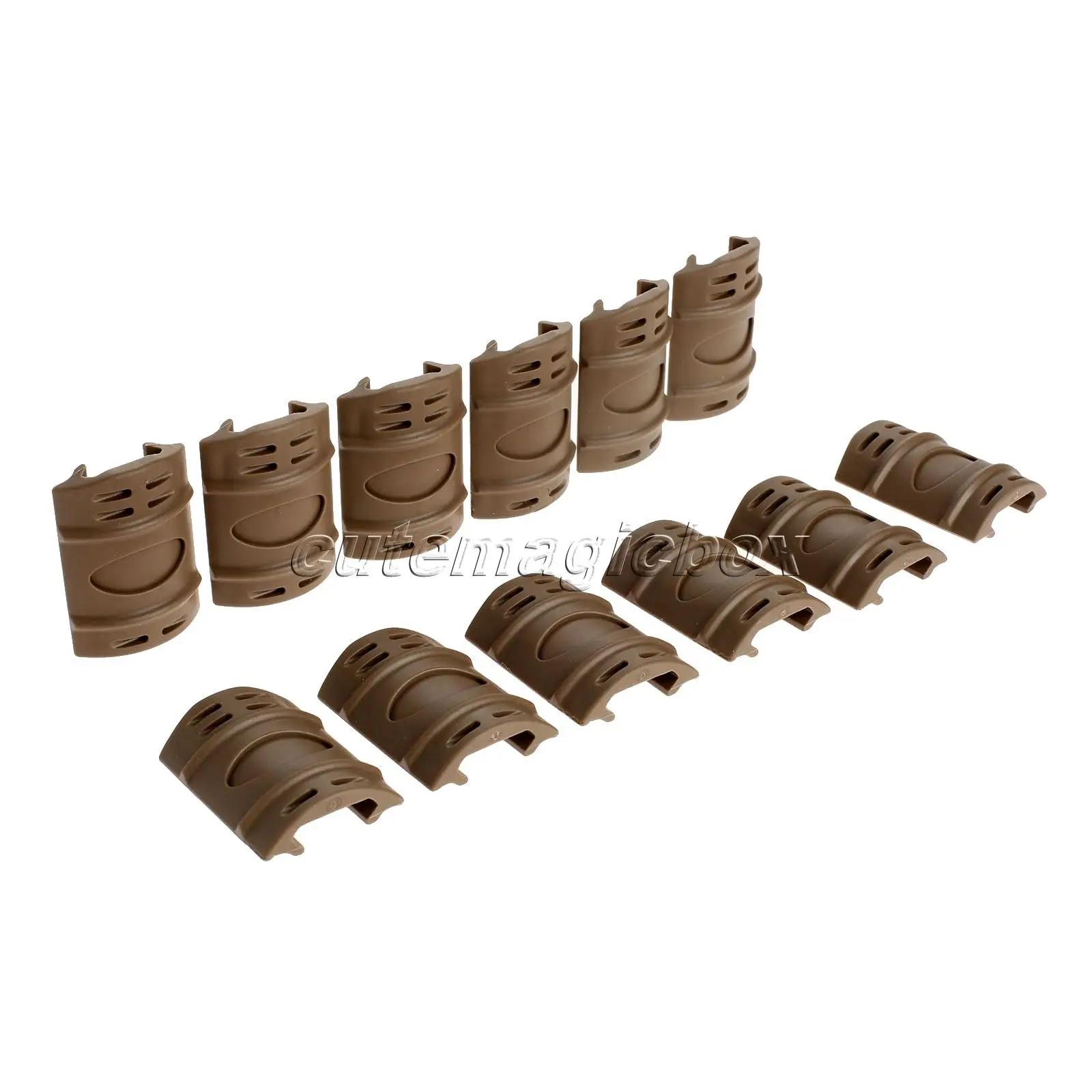 12 шт. полезные тактические уличные резиновые панели для планки Вивера/Пикатинни