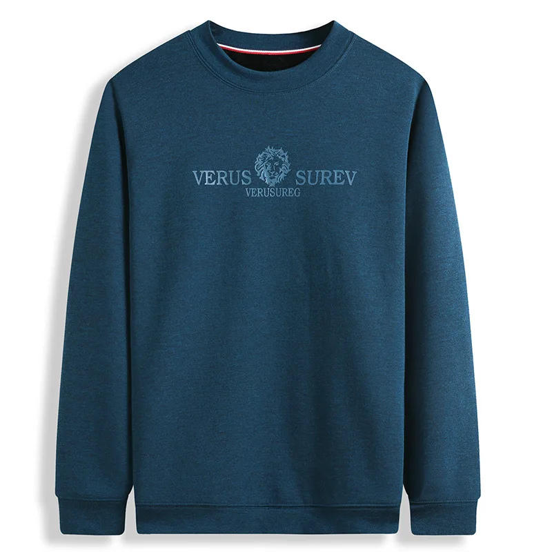 

Plush sweater men's trendy young and middle-aged round collar autumn and winter fat plus size autumn and winter thickened warm