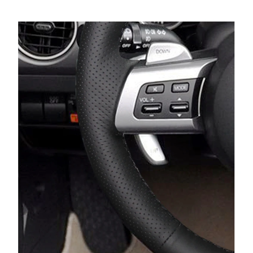 Оплетка рулевого колеса Mewant из черной натуральной кожи для Mazda MX 5 Miata 2009 2013