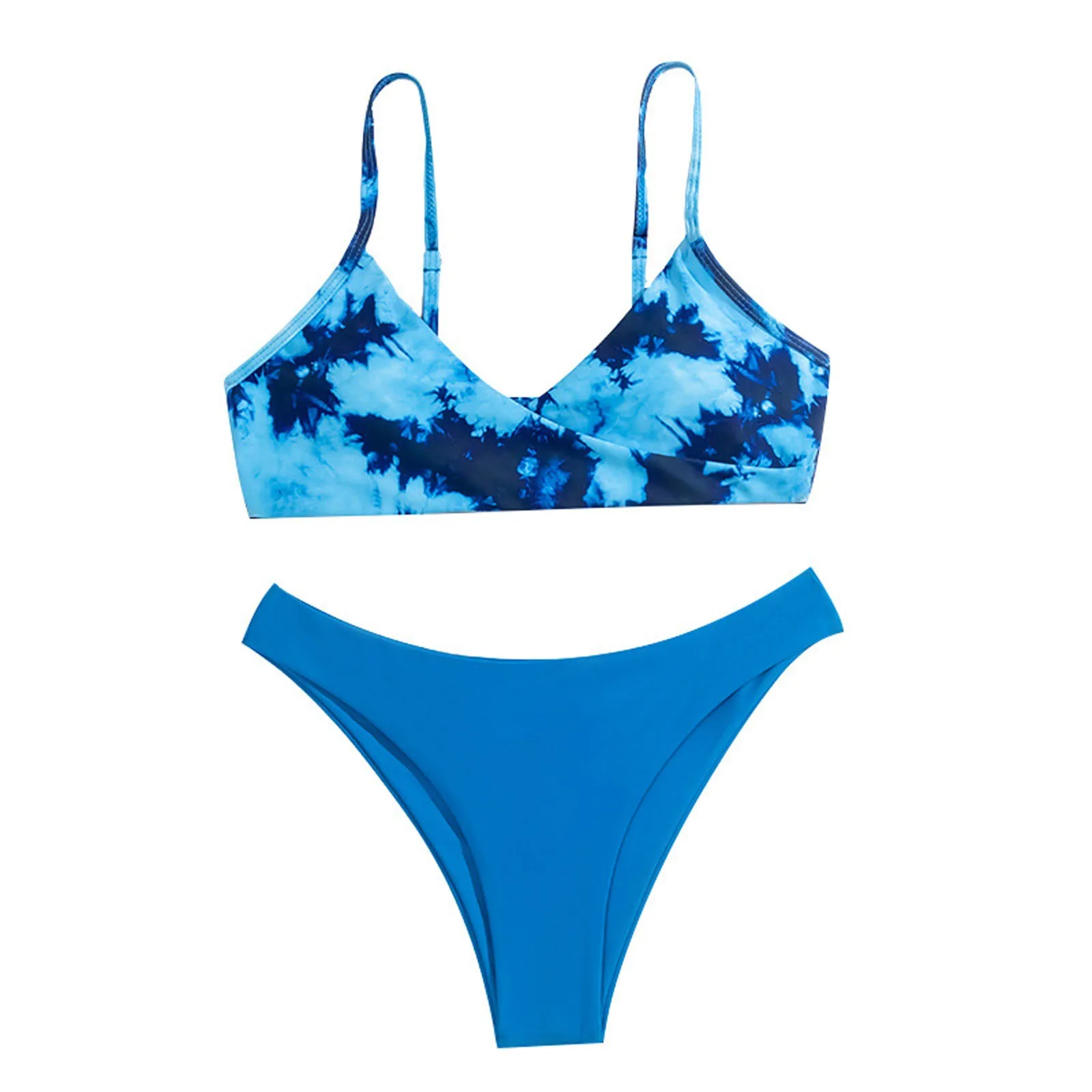 

Fashion Beach Swimsuit Tie-Dye Printing Design Strap Swimsuit Female women bikini maio feminino praia