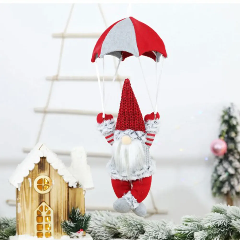 Christmas Toys Articles For Chirstmas Hanging Scene Decoration Skydiving Elderly Parachute Party Creative | Дом и сад
