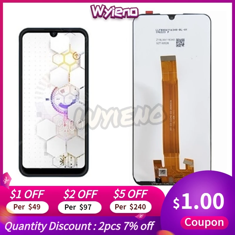 Wyieno 6 09 в черный сенсор для BQ Mobile BQ-6040L Magic 6040L ЖК-дисплей сенсорный экран стекло