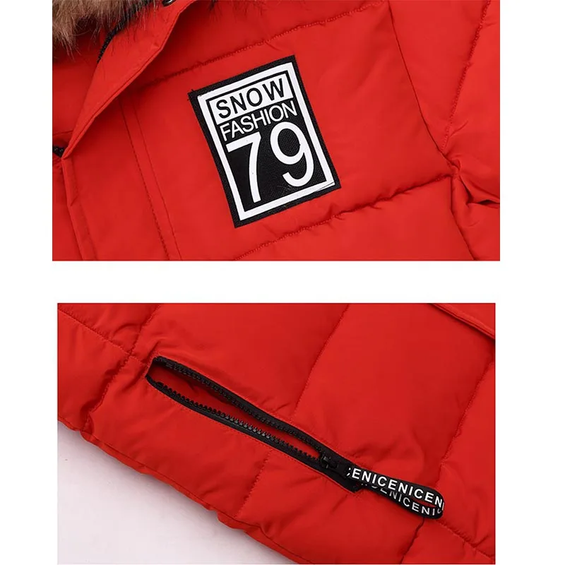 Зимнее пальто для мальчиков теплая куртка детская верхняя одежда Детская