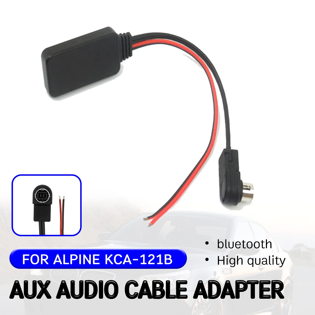 Для ALPINE KCA 121B bluetooth Aux приемник кабель адаптер для 9887/105/117/9855/305S 13 Pin аудио головное