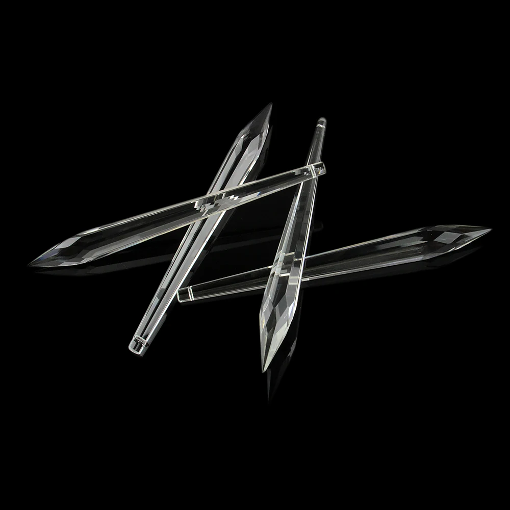 200 мм прозрачная Хрустальная люстра призма сосулька капли подвески части