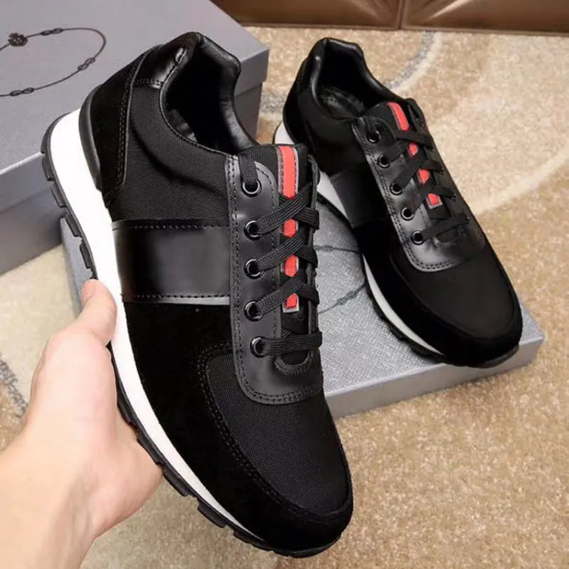 Дизайнерские кожаные мужские кроссовки в стиле пэчворк дышащая Спортивная обувь