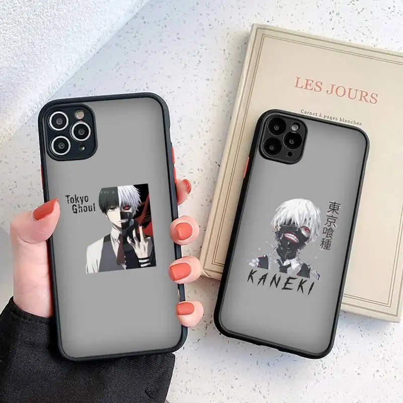 

Japanese Anime Tokyo Ghoul phone Cases matte transparent For iphone 7 8 11 12 plus mini x xs xr pro max cover