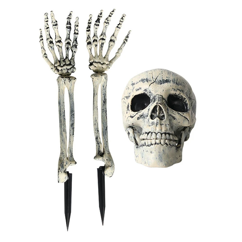 

LUDA Halloween Skeleton Skeleton Set Halloween Decoration Props Artificial Human Plastic Skeleton